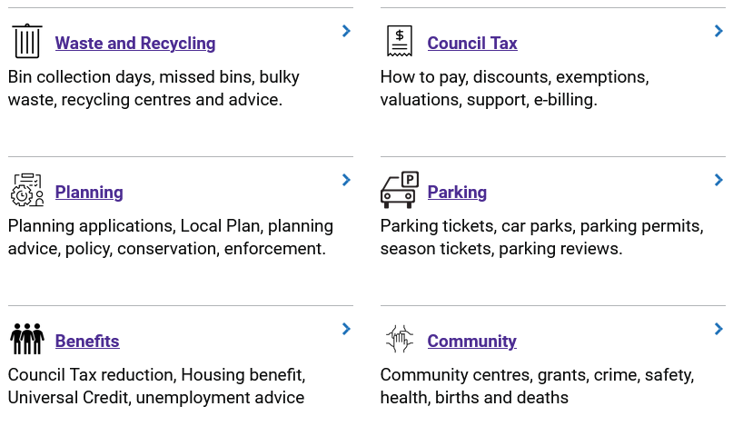 The GOV.UK "Chevron Card" task list style