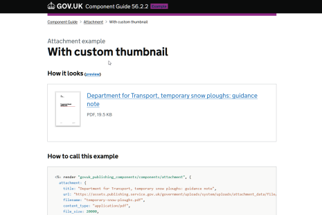 "Attachment" GOV.UK Publishing Component with a custom thumbnail.